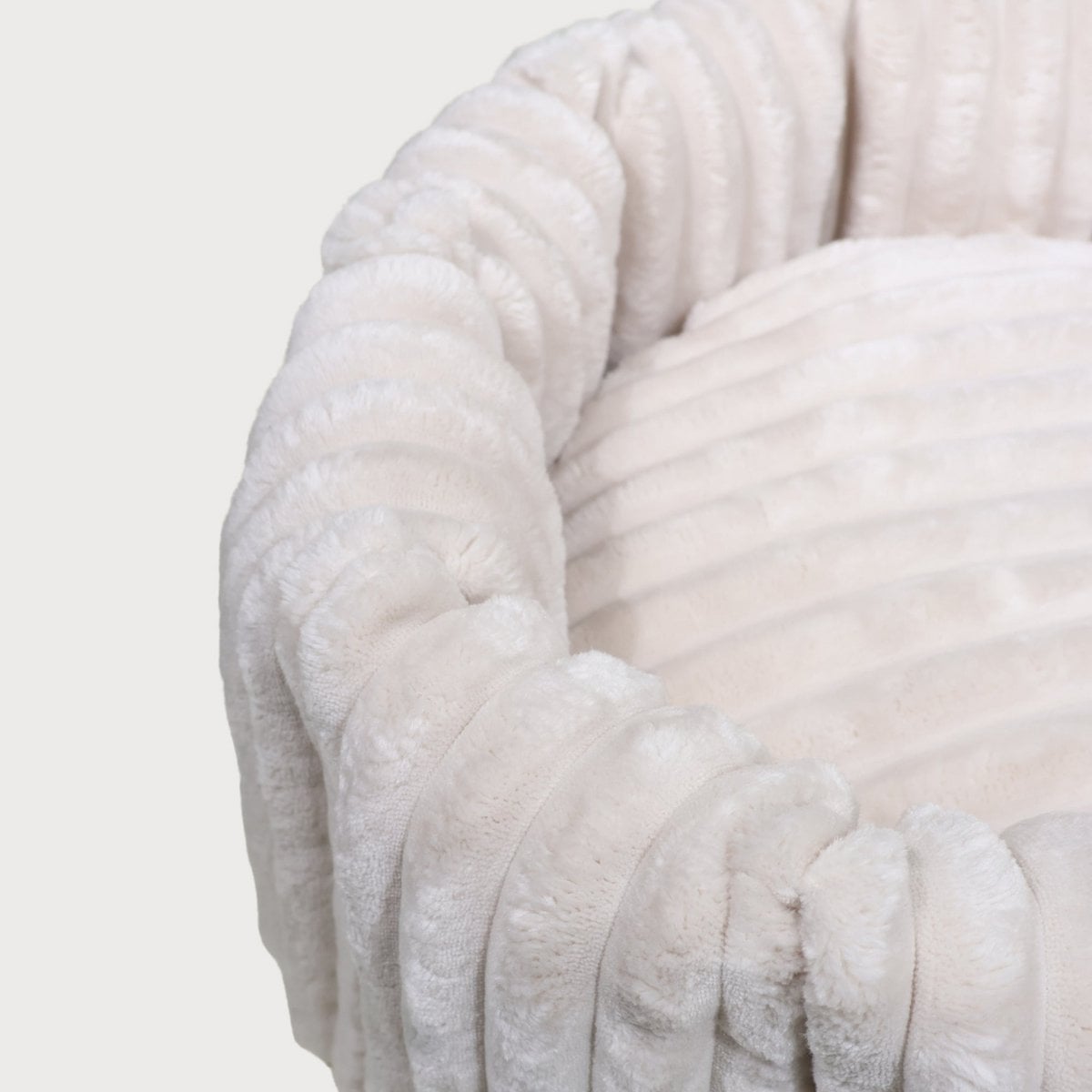 Pawearea luxe hondenbed Charles – premium gestreept fluweel, handgemaakt in Europa, designer meubel voor huisdieren