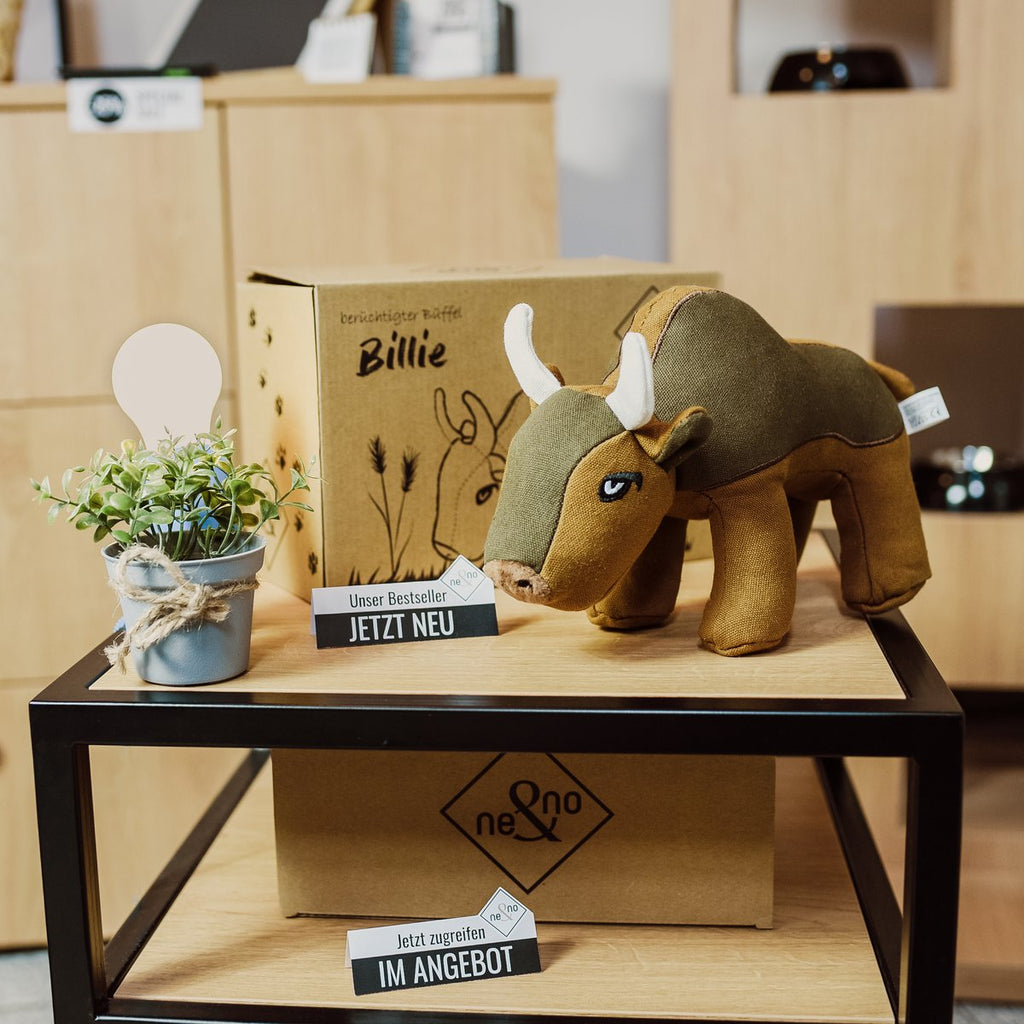 ne&no® Robustes Hundespielzeug [Developed by NE&NO] - Büffell Billie