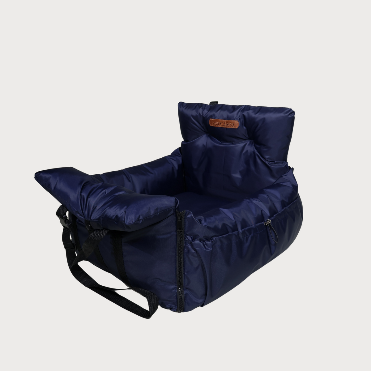 Pawearea Georges 3-in-1 luxe reisbed en transportbox voor huisdieren – handgemaakt in Europa, verandert in een bed