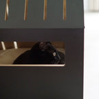 Studio Animaux Katzenhaus | Holz | schwarz | 75 x 50 x 53 cm
