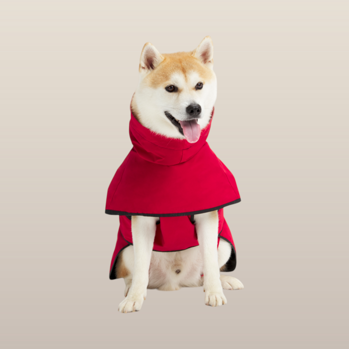 MoonRise Lulu Dog Raincoat – Ultra-Soft, Waterproof, Red