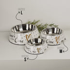 ne&no® Futternapf 2er Set für große Hunde [Einzigartiges Design von NE&NO] – Dinner for one Design