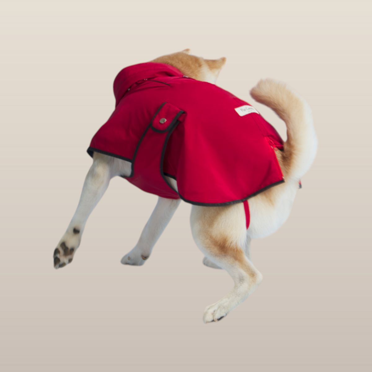 MoonRise Lulu Dog Raincoat – Ultra-Soft, Waterproof, Red