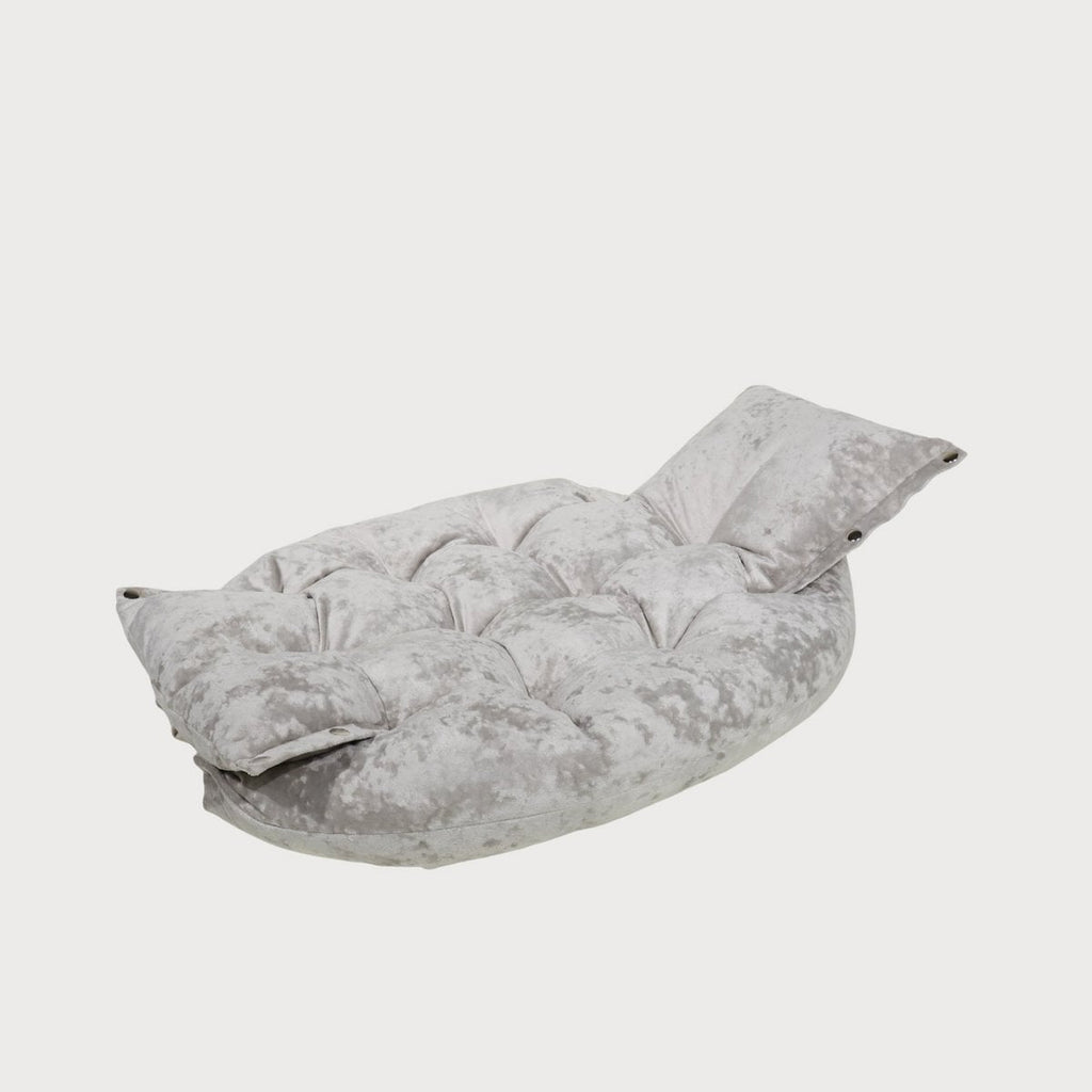 Pawearea MALIBU Convertible Luxury Dog Bed – Marble Velvet, 2-in-1 Designer Pet Furniture, Handmade in Europe