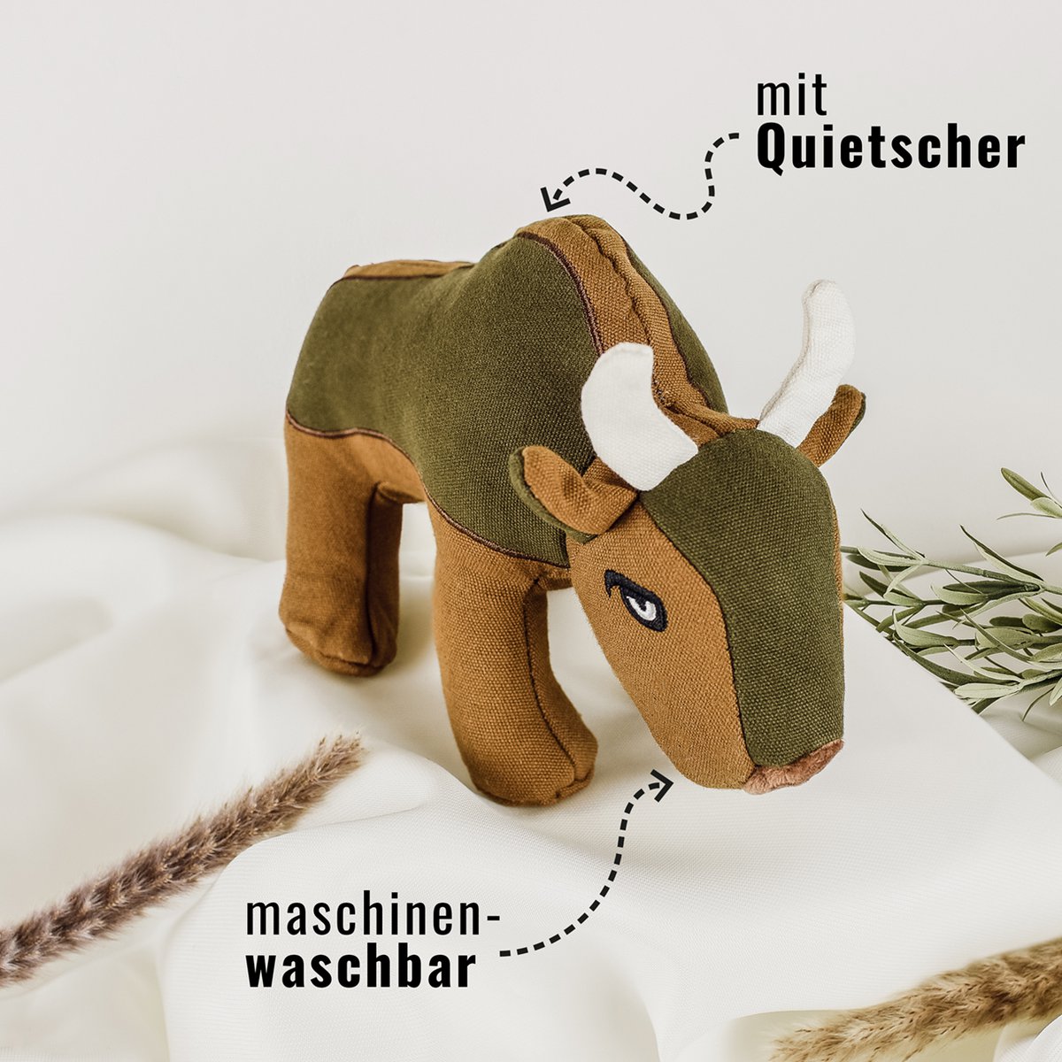 ne&no® Robustes Hundespielzeug [Developed by NE&NO] - Büffell Billie
