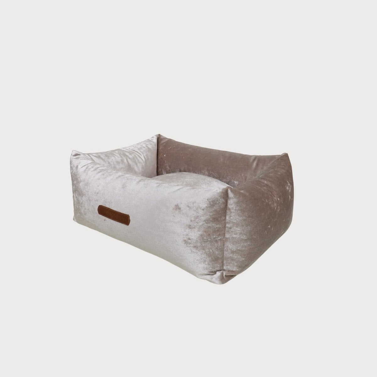 Pawearea Luxury Dog Bed SAPPHIRE – Sculptural Marble-Effect Velvet, Orthopaedic Support, Handmade in Europe