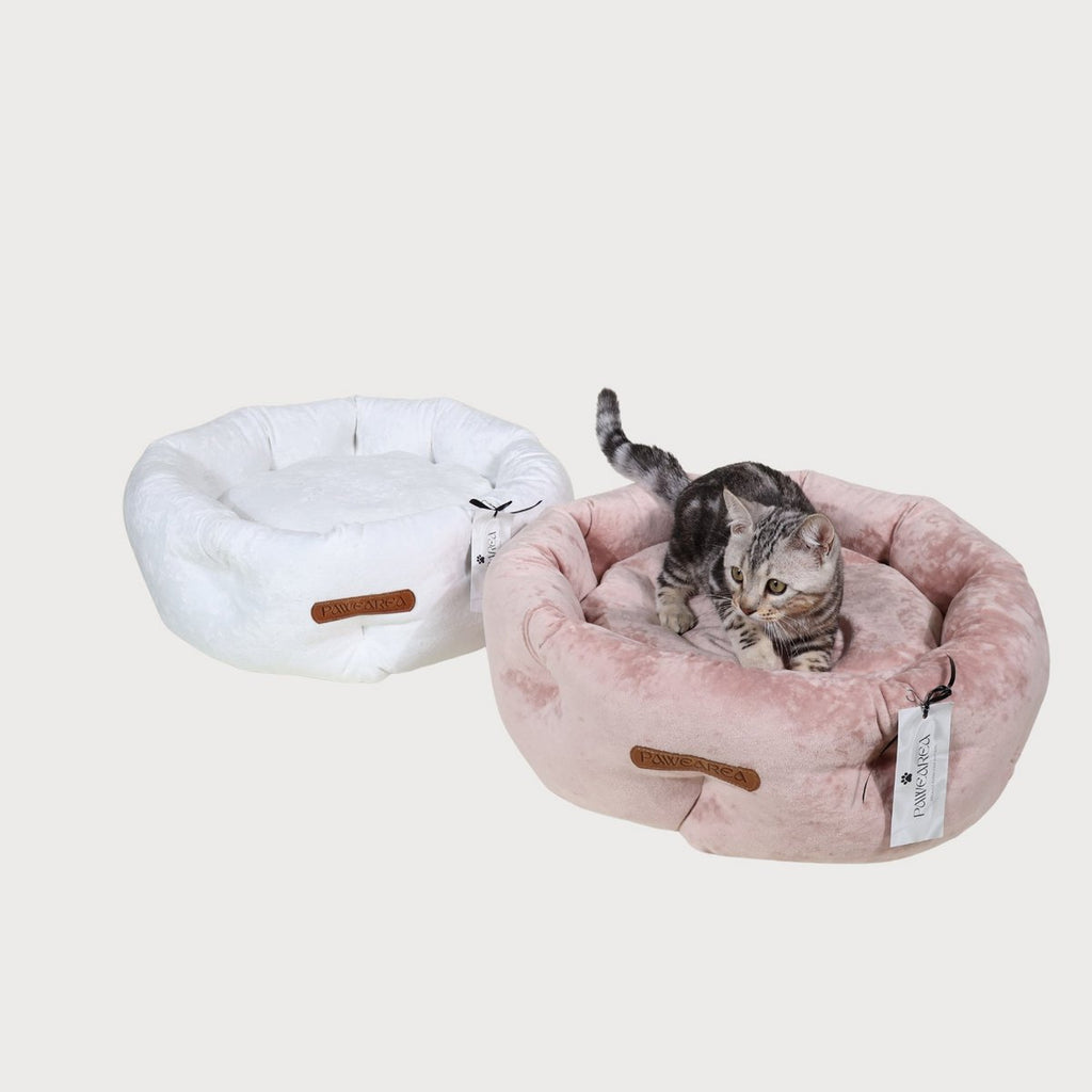 Pawearea lit de luxe pour chien Marshmallow – peluche ultra douce, fait main en Europe, pour chiens et chats, 3 coloris