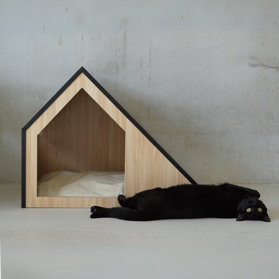 Studio Animaux Katzenhaus | Holz | schwarz | 75 x 50 x 53 cm