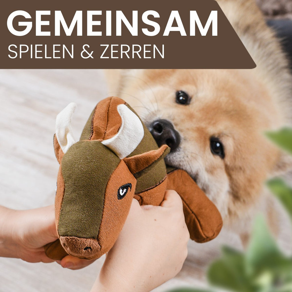 ne&no® Robustes Hundespielzeug [Developed by NE&NO] - Büffell Billie