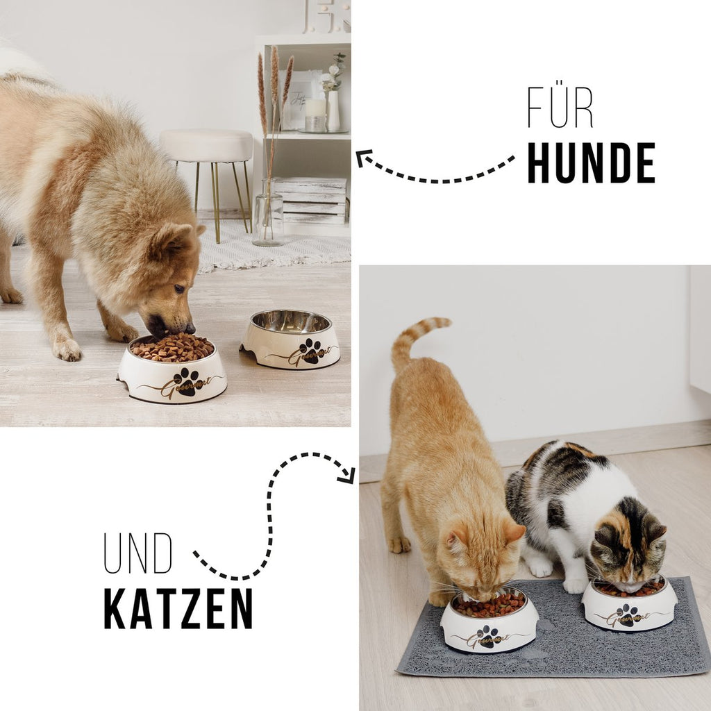ne&no® Futternapf 2er Set für Hunde [Einzigartiges Design von NE&NO] - Gourmet Design