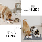 ne&no® Futternapf 2er Set für Hunde [Einzigartiges Design von NE&NO] - Gourmet Design