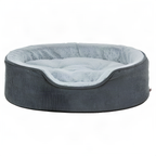 Trixie Vital Hundekorb Lino Soft Oval Grau / Hellgrau