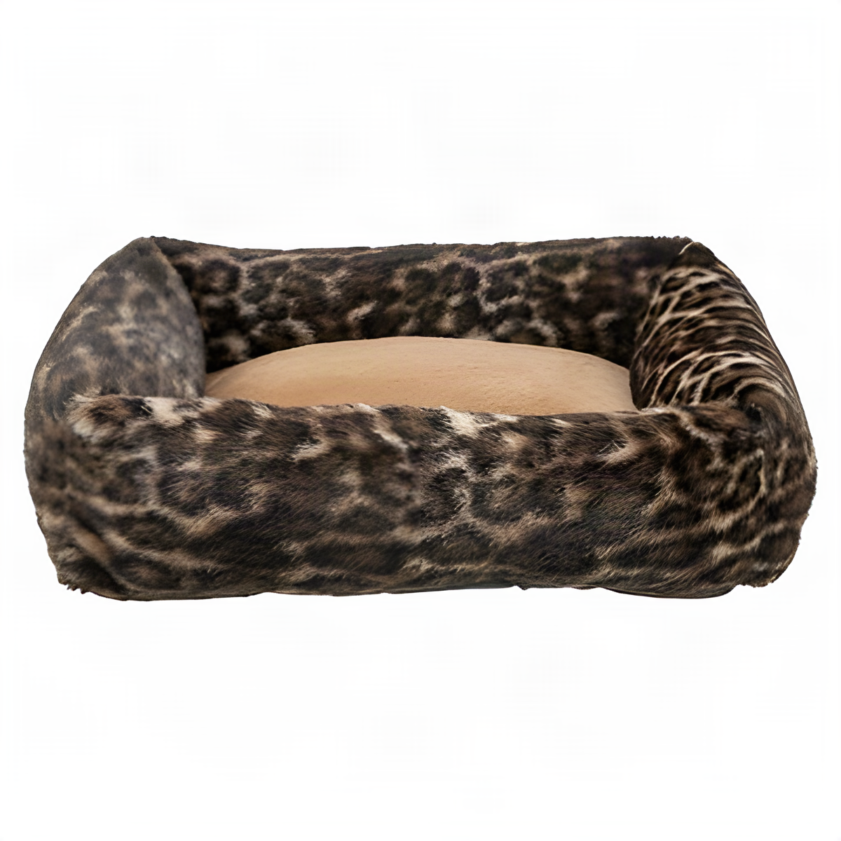 Hundebett Leo im Panther-Print