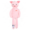 Zolux Furry Farm Schwein Jason Plüsch Mit Seil, Rosa