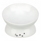 Trixie Fress-/Trinknapf Hunde Keramik Erhöht Weiss 17X17X13.5 Cm