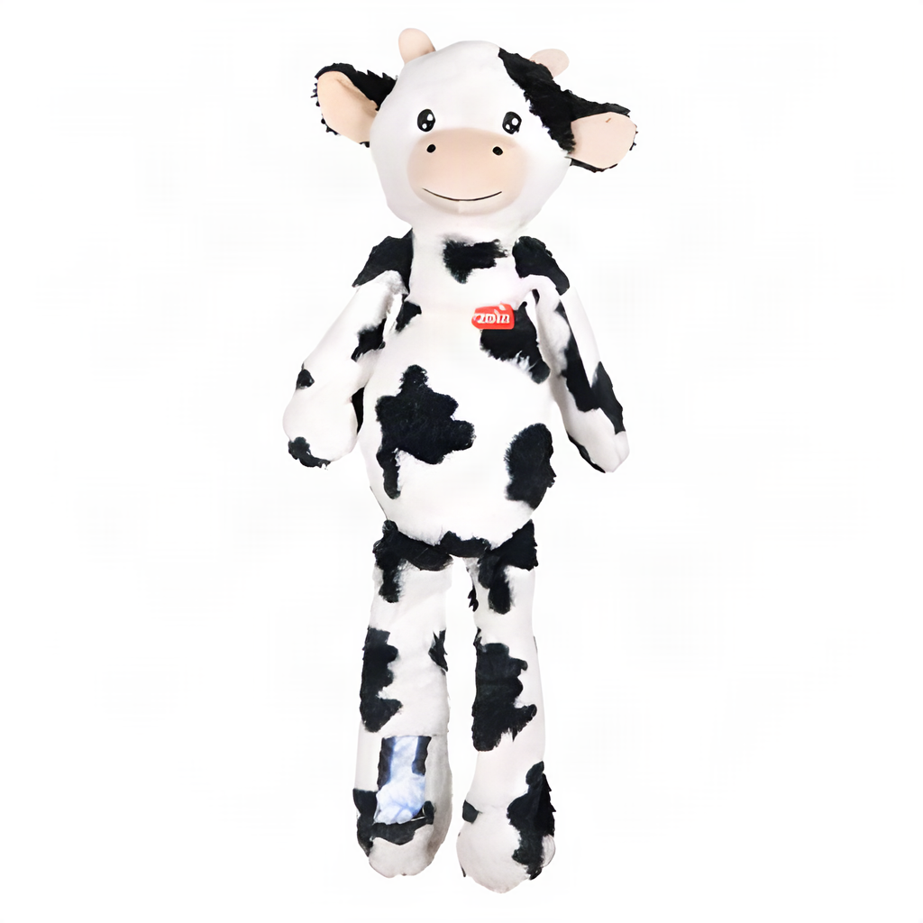 Zolux Furry Farm Kuh Isache Plüsch Mit Seil Weiss / Schwarz